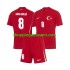 Maillot de Foot Turquie Arda Guler 8 Enfant Extérieur Euro 2024 Manche Courte