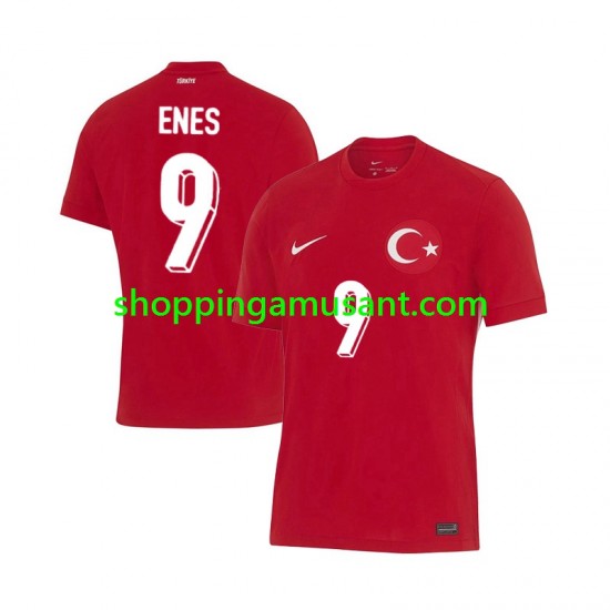 Maillot de Foot Turquie Enes Unal 9 Homme Extérieur Euro 2024 Manche Courte