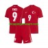 Maillot de Foot Turquie Enes Unal 9 Enfant Extérieur Euro 2024 Manche Courte