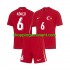 Maillot de Foot Turquie Orkun Kokcu 6 Enfant Extérieur Euro 2024 Manche Courte