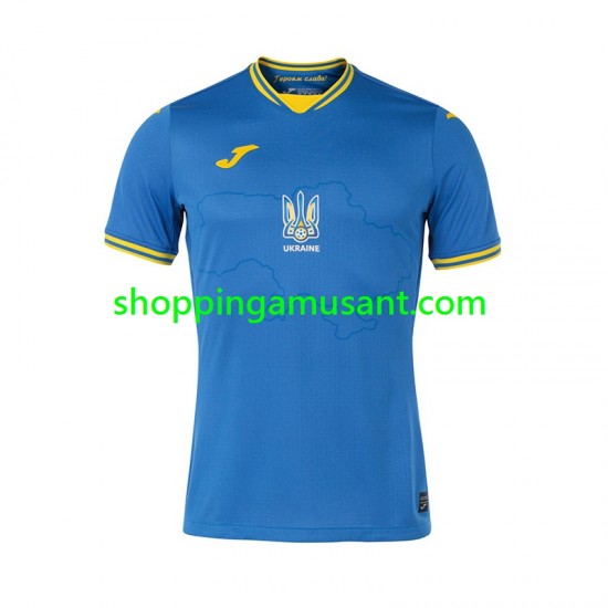 Maillot de Foot Ukraine Homme Extérieur Euro 2024 Manche Courte