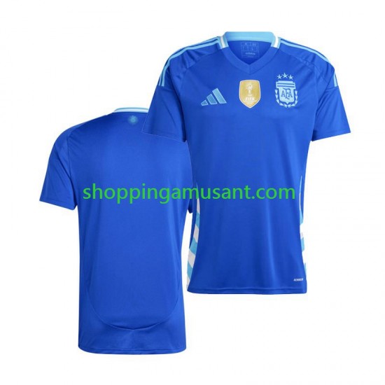 Maillot de Foot Argentine Copa America 2024 Homme Extérieur  Manche Courte