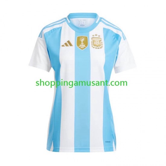 Maillot de Foot Argentine Copa America 2024 Féminine Domicile  Manche Courte