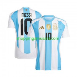 Maillot de Foot Argentine Lionel Messi 10 Copa America 2024 Homme Domicile  Manche Courte