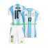 Maillot de Foot Argentine Lionel Messi 10 Copa America 2024 Enfant Domicile  Manche Courte