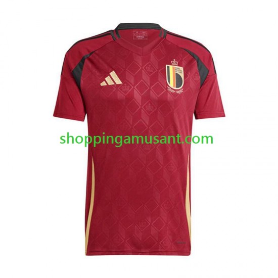 Maillot de Foot Belgique Homme Domicile Euro 2024 Manche Courte