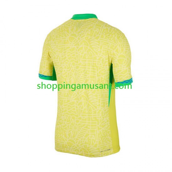 Maillot de Foot Brésil Copa America 2024 Homme Domicile  Manche Courte