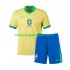 Maillot de Foot Brésil Copa America 2024 Enfant Domicile  Manche Courte