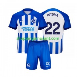 Maillot de Foot Brighton & Hove Albion Mitoma 22 Enfant Domicile 2023-2024 Manche Courte