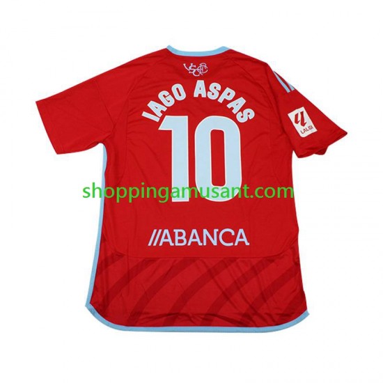 Maillot de Foot Celta de Vigo Iago Aspas 10 Homme Extérieur 2023-2024 Manche Courte