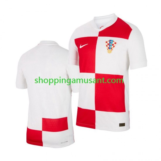 Maillot de Foot Croatie Homme Domicile Euro 2024 Manche Courte