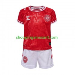 Maillot de Foot Danemark Enfant Domicile Euro 2024 Manche Courte