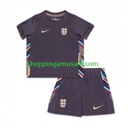 Maillot de Foot Angleterre Enfant Extérieur Euro 2024 Manche Courte