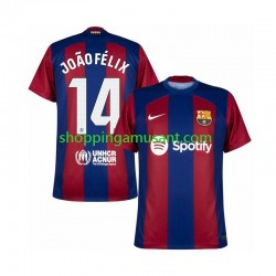 Maillot de Foot FC Barcelone Joao Felix 14 Homme Domicile 2023-2024 Manche Courte