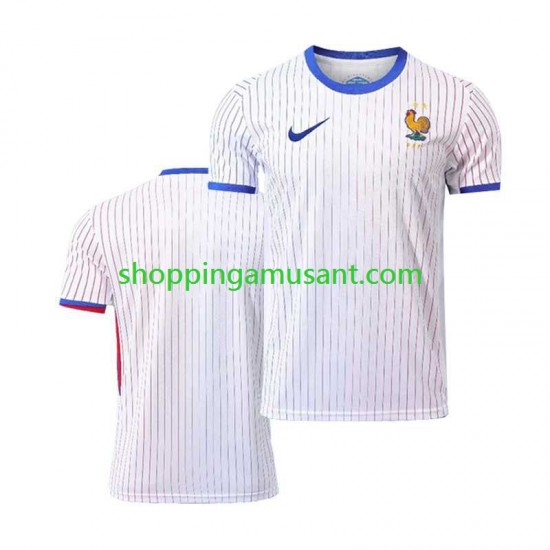 Maillot de Foot France Homme Extérieur Euro 2024 Manche Courte