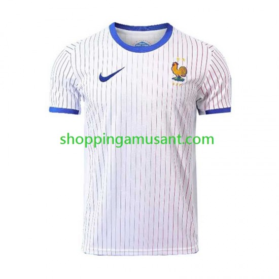 Maillot de Foot France Homme Extérieur Euro 2024 Manche Courte