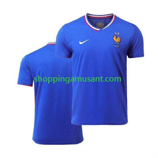 Maillot de Foot France Homme Domicile Euro 2024 Manche Courte