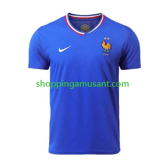 Maillot de Foot France Homme Domicile Euro 2024 Manche Courte