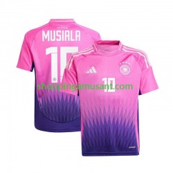 Maillot de Foot Allemagne Jamal Musiala 10 Homme Extérieur Euro 2024 Manche Courte