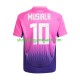 Maillot de Foot Allemagne Jamal Musiala 10 Homme Extérieur Euro 2024 Manche Courte