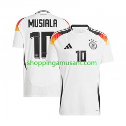 Maillot de Foot Allemagne Jamal Musiala 10 Homme Domicile Euro 2024 Manche Courte