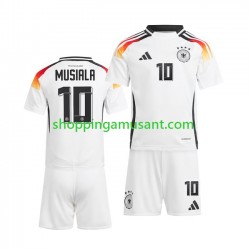 Maillot de Foot Allemagne Jamal Musiala 10 Enfant Domicile Euro 2024 Manche Courte