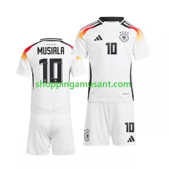 Maillot de Foot Allemagne Jamal Musiala 10 Enfant Domicile Euro 2024 Manche Courte