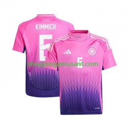 Maillot de Foot Allemagne Kimmich 6 Homme Extérieur Euro 2024 Manche Courte