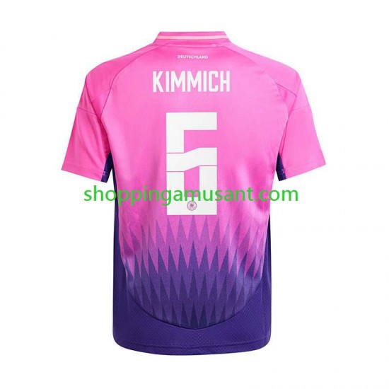 Maillot de Foot Allemagne Kimmich 6 Homme Extérieur Euro 2024 Manche Courte