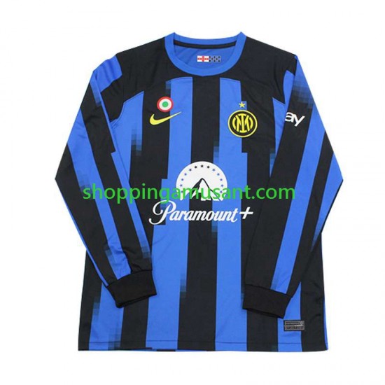 Maillot de Foot Inter Milan Homme Domicile 2023-2024 Manche Longue