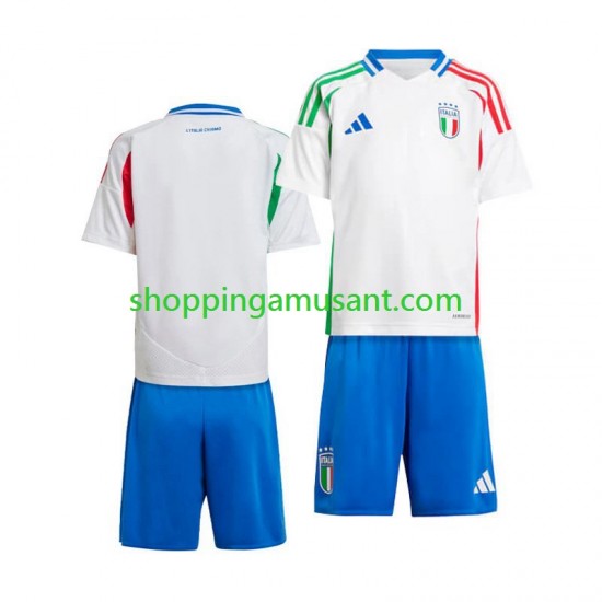 Maillot de Foot Italie Enfant Extérieur Euro 2024 Manche Courte