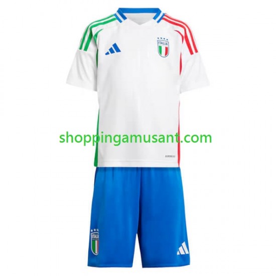 Maillot de Foot Italie Enfant Extérieur Euro 2024 Manche Courte