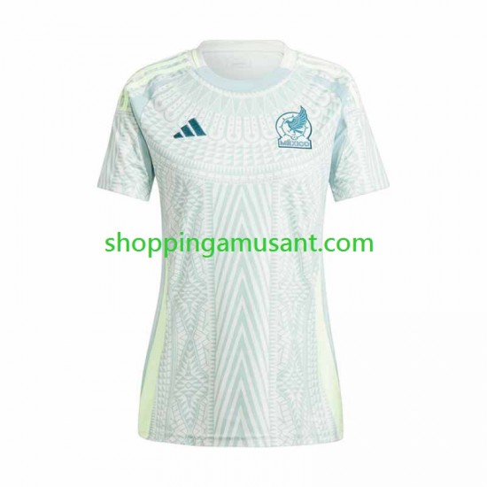 Maillot de Foot Mexique Copa America 2024 Féminine Extérieur  Manche Courte