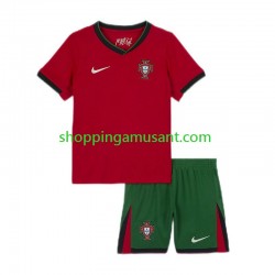 Maillot de Foot Portugal Enfant Domicile Euro 2024 Manche Courte