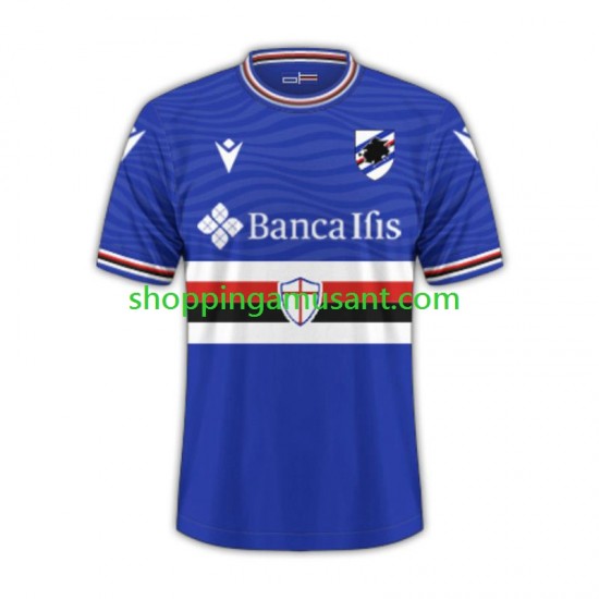 Maillot de Foot Sampdoria Homme Domicile 2023-2024 Manche Courte