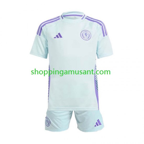 Maillot de Foot Écosse Enfant Extérieur Euro 2024 Manche Courte