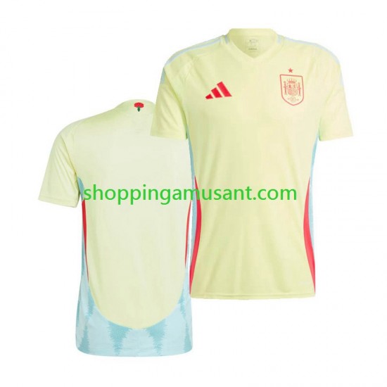 Maillot de Foot Espagne Homme Extérieur Euro 2024 Manche Courte