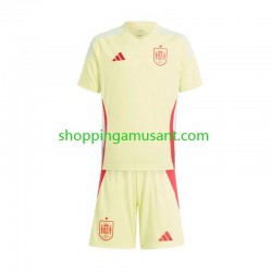 Maillot de Foot Espagne Enfant Extérieur Euro 2024 Manche Courte