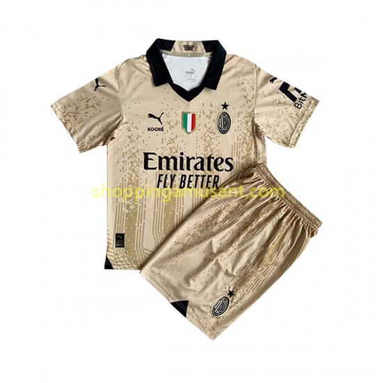 Maillot de Foot AC Milan Special Gardien Enfant Domicile 2022-2023 Manche Courte