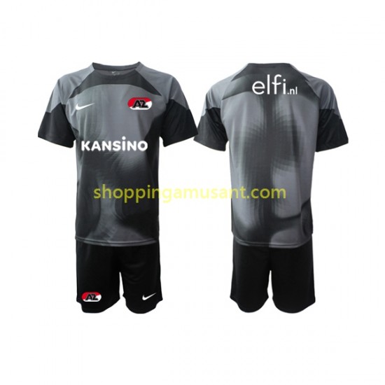 Maillot de Foot AZ Alkmaar Gardien Enfant Extérieur 2022-2023 Manche Courte