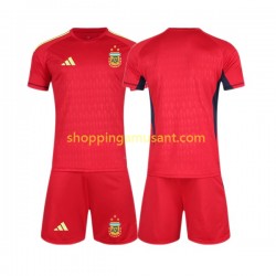 Maillot de Foot Argentine Gardien Enfant Extérieur Coupe du Monde 2022 Manche Courte