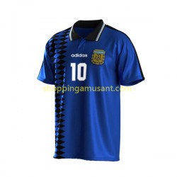 Maillot de Foot Argentine Maradona 10 Rétro Homme Extérieur 1994 Manche Courte
