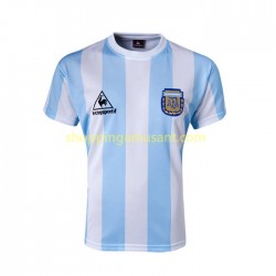 Maillot de Foot Argentine 1986 Rétro Homme Domicile Manche Courte