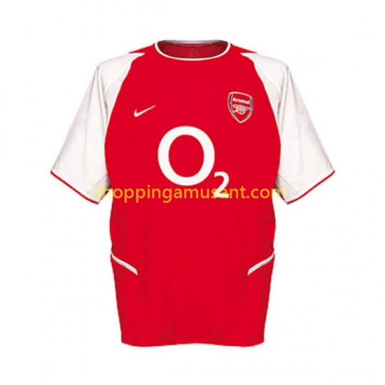 Maillot de Foot Arsenal Rétro Homme Domicile 2002 Manche Courte