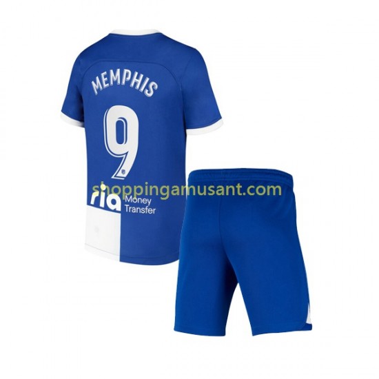 Maillot de Foot Atlético Madrid Memphis 9 120 Anniversary Enfant Domicile 2022-2023 Manche Courte
