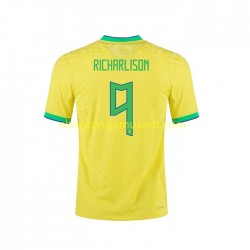 Maillot de Foot Brésil RICHARLISON 9 Homme Domicile 2022 Manche Courte