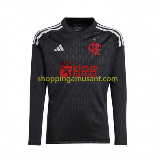 Maillot de Foot CR Flamengo Gardien Homme Extérieur 2023-2024 Manche Longue