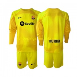 Maillot de Foot FC Barcelone Gardien Enfant 4ème 2022-2023 Manche Longue