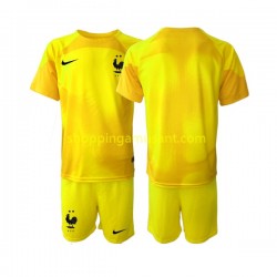 Maillot de Foot France Gardien Enfant Neutre Coupe du Monde 2022 Manche Courte
