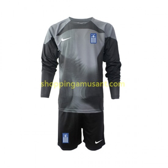 Maillot de Foot Grèce Gardien Enfant Extérieur 2022-2023 Manche Longue